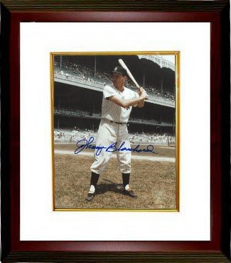 Johnny Blanchard signed New York Yankees 8x10 Photo Custom Framing (deceased)