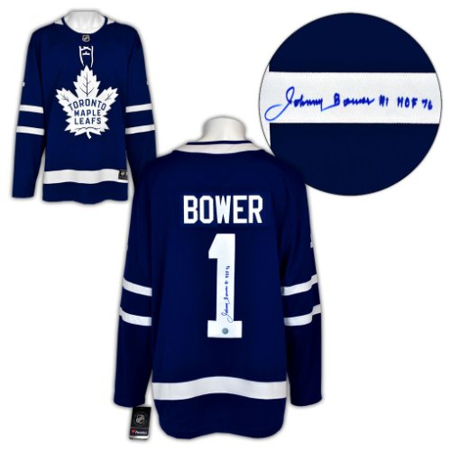 Johnny Bower Autographed Signed Toronto Maple Leafs Fanatics Breakaway Jersey
