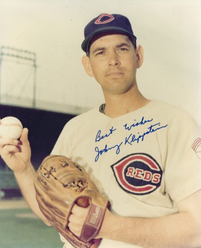 Johnny Klippstein Autographed Signed 8X10 Cincinnati Reds Photo - Autographs