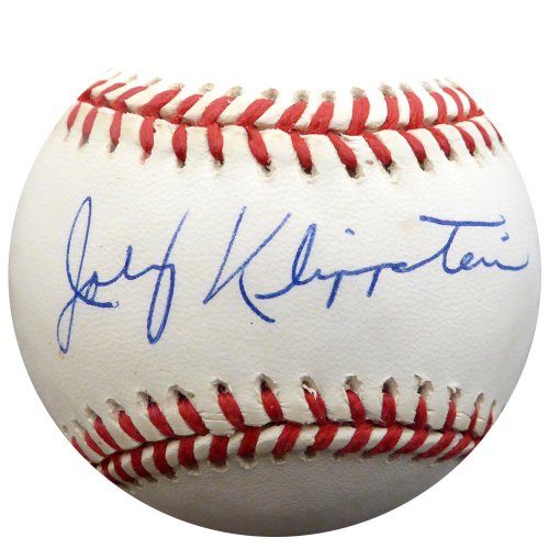 Johnny Klippstein Autographed Signed Official Nl Baseball Los Angeles Dodgers, Cincinnati Reds Beckett Beckett 