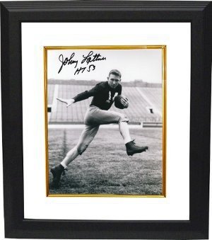 Johnny Lattner Autographed Signed Notre Dame 8x10 Photo w/ HT53 Insc Custom Framing (Heisman) 