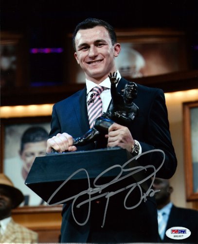 Johnny Manziel Autographed Signed 8X10 Photo Texas A&M Aggies PSA/DNA 