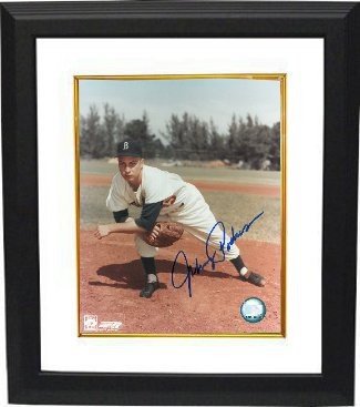 Johnny Podres Autographed Signed Brooklyn Dodgers 8x10 Pitching Photo Custom Framing (deceased) 