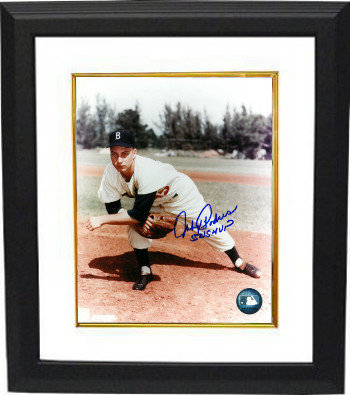 Johnny Podres Autographed Signed Brooklyn Dodgers 8x10 Pitching Photo Custom Framing - JSA Hologram w/ 55 WS MVP Insc 