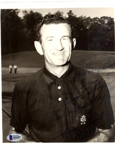 Johnny Revolta Autographed 7.5X9 Photo "Best Wishes" Beckett Beckett