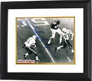 Johnny Rodgers Autographed Signed Nebraska Cornhuskers 8x10 Photo Custom Framing (Heisman) 
