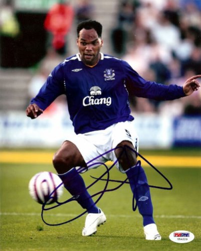 Joleon Lescott Autographed Signed 8X10 Photo Everton PSA/DNA 