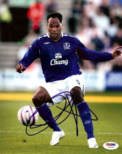 Joleon Lescott Autographed Signed 8X10 Photo Everton PSA/DNA 