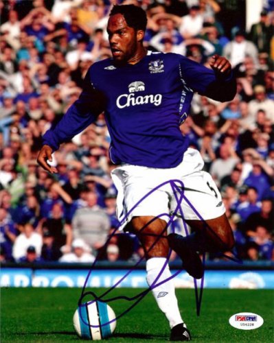 Joleon Lescott Autographed Signed 8X10 Photo Everton PSA/DNA 