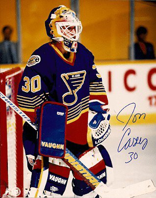 Jon Casey Autographed Signed St. Louis Blues Photo - Autographs