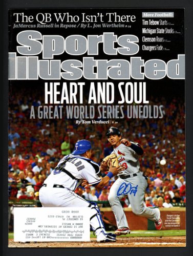 Jon Jay Autographed Signed Sports Illustrated Magazine Chicago Cubs Beckett Beckett 