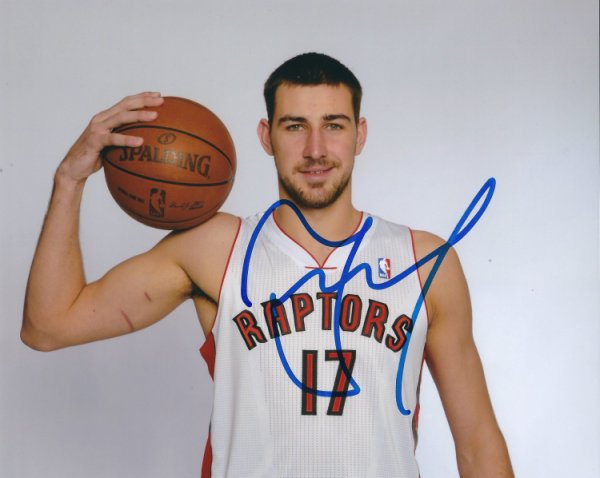 Jonas Valanciunas Autographed Signed 8X10 Toronto Raptors Photo - Autographs
