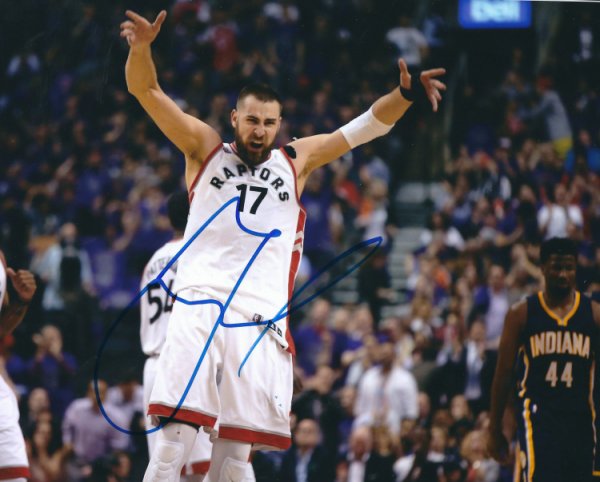 Jonas Valanciunas Autographed Signed 8X10 Toronto Raptors Photo - Autographs