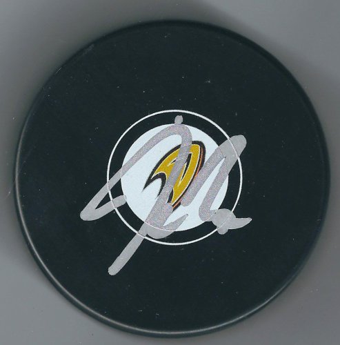 Jonathan Bernier Autographed Signed Anaheim Ducks Hockey Puck - Autographs