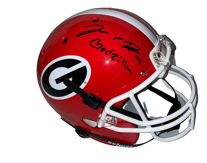 Jordan Davis Autographed Signed Georgia Bulldogs Schutt Rep Full Size Helmet - BAS Authentic 