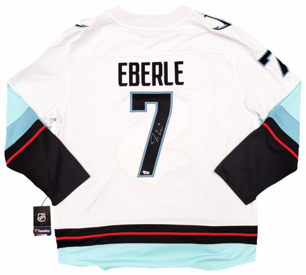 Jordan Eberle Autographed Signed Seattle Kraken White Fanatics