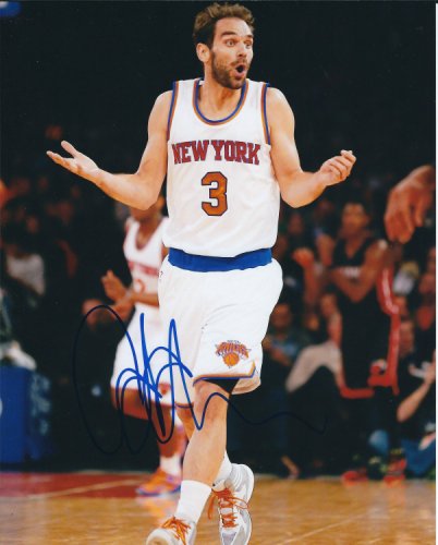 Jose Calderon Autographed Signed 8X10 New York Knicks Photo - Autographs