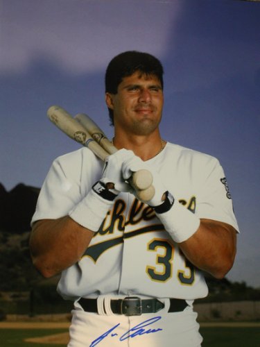 Jose Canseco Autographed Signed Oakland A's 11X14 Photo - COA - Autographs 