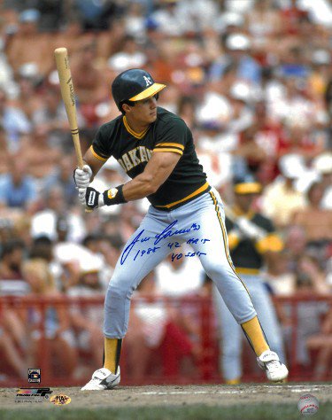 Jose Canseco Autographed Signed Oakland A's 16x20 Photo 1988 42 HR's & 40 SB's- MAB Hologram 