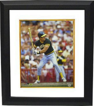 Jose Canseco Autographed Signed Oakland A's 16x20 Photo Custom Framing w/ 1988 42 HR's & 40 SB's 