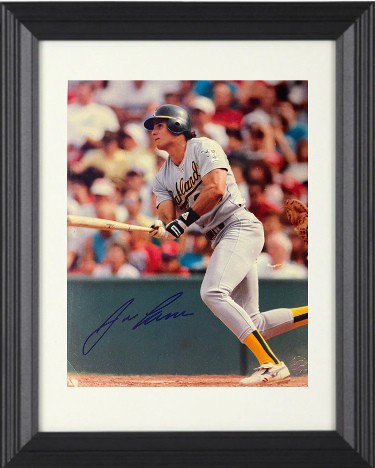 Jose Canseco Autographed Signed Oakland A's 8X10 Photo Custom Framing- AWM Hologram 
