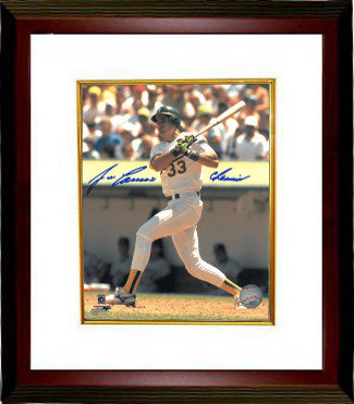Jose Canseco Autographed Signed Oakland A's 8x10 Photo Custom Framing - JSA Authenticated w/ Chemist 