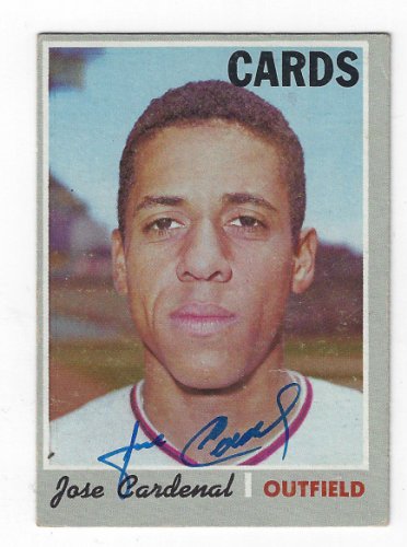 Jose Cardenal Autographed Signed St. Louis Cardinals 1970 Topps Card - Autographs