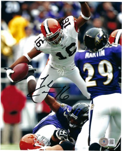 Josh Cribbs Cleveland Browns 8-5 8x10 Autographed Signed Photo - Beckett Authentic 
