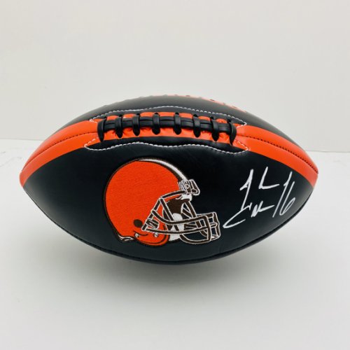 Josh Cribbs Cleveland Browns Autographed Signed Black Football - Certified Authentic 