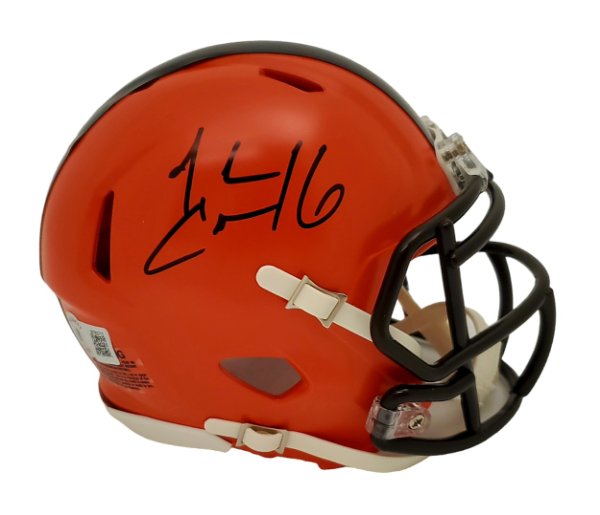 Josh Cribbs Cleveland Browns Autographed Signed Speed Mini Helmet - Beckett Authentic 