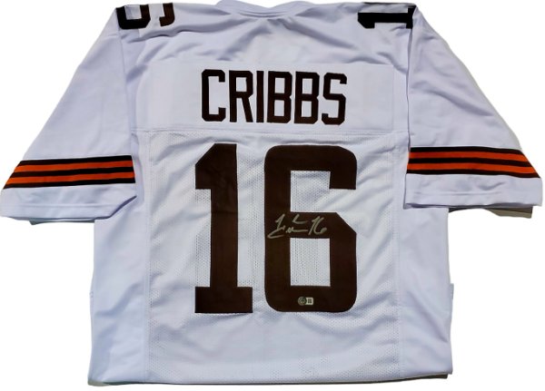 Josh Cribbs Cleveland Browns Autographed Signed White Custom Jersey - Beckett Authentic 