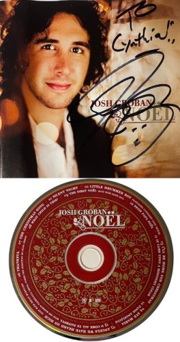 Josh Groban Autographed Signed 2007 NOEL Reprise Records Album Cover Booklet , CD, To Cynthia COA 