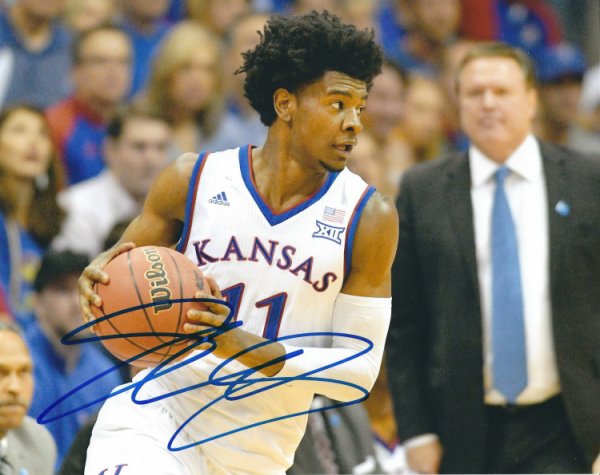Josh Jackson Autographed Signed Kansas Jayhawks 8X10 Photo - Autographs