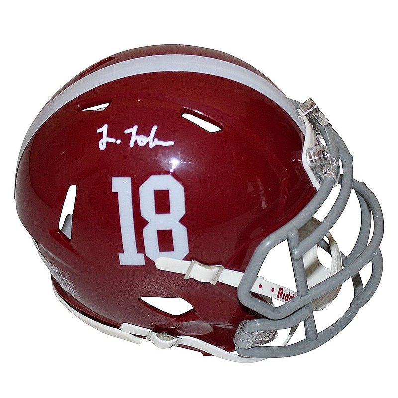 Josh Jobe Autographed Signed Alabama Crimson Tide Riddell Speed Mini Helmet - Fanatics & PSA 