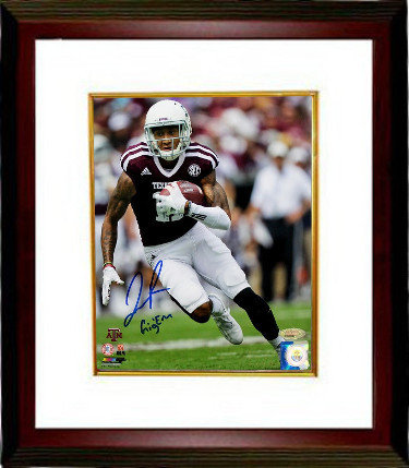 Josh Reynolds Autographed Signed Texas A&M Aggies 8x10 Photo Custom Framing w/ Gig 'Em Insc. - Tri-Star Hologram 
