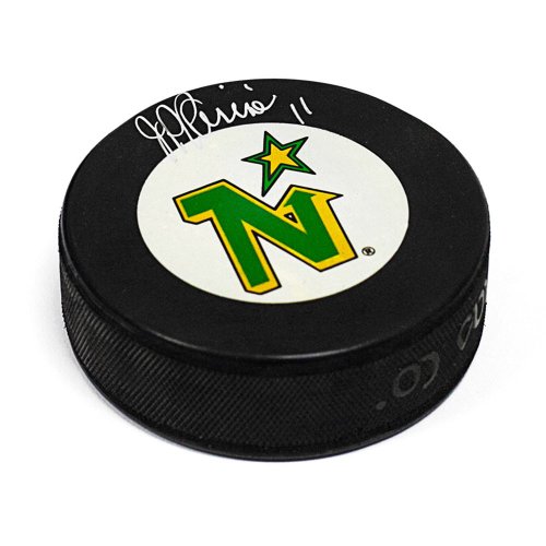 JP Parise Minnesota North Stars Autographed Signed Hockey Puck