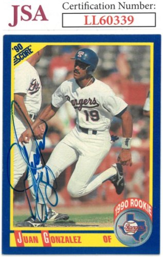Juan Gonzalez Autographed Memorabilia | Signed Photo, Jersey