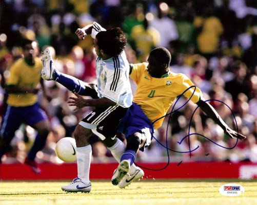 Juan Silveira Dos Santos Autographed Signed 8X10 Photo Brazil PSA/DNA 