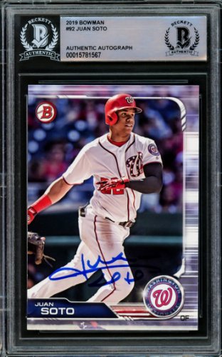 Juan Soto Autographed Washington Custom Red Baseball Jersey BAS COA