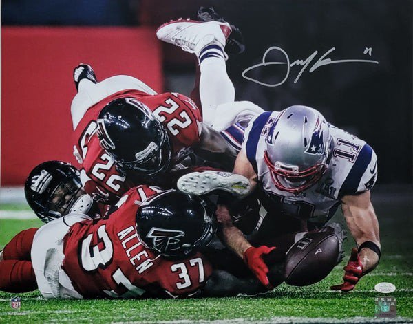 Julian Edelman Autographed Signed New England Patriots 16X20 Beckett Witnessed 