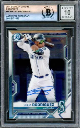 【美品】Julio Rodriguez_オンカードサイン_マリナーズ Julio Rodriguez Seattle Mariners Autographed 2022 Topps