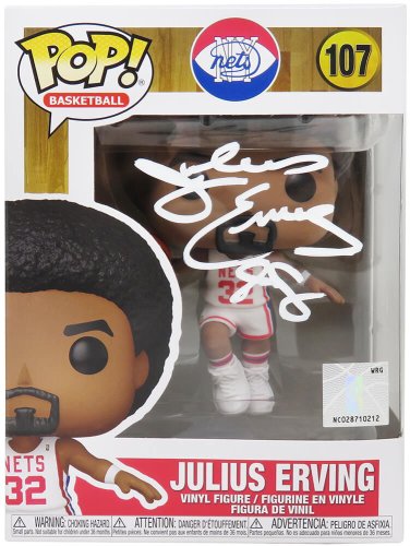 Julius 'Dr J' Erving Autographed Signed New York Nets NBA Funko Pop Doll #107 