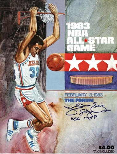 Julius Dr. J Erving Autographed Signed Philadelphia 76Ers 1983 All Star Game Program W/ Asg MVP Beckett Witnessed 