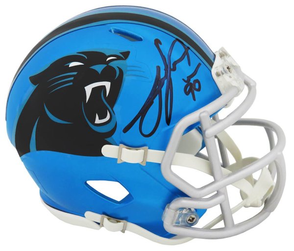 Julius Peppers Autographed Signed Carolina Panthers FLASH Riddell Speed Mini Helmet 