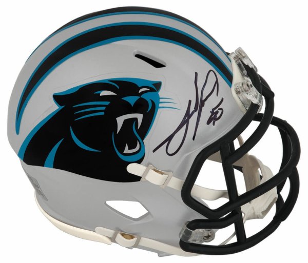 Julius Peppers Autographed Signed Carolina Panthers Riddell Speed Mini Helmet 