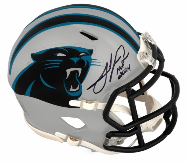 Julius Peppers Autographed Signed Carolina Panthers Riddell Speed Mini Helmet w/HOF 2024 