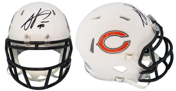 Julius Peppers Autographed Signed Chicago Bears Flat White Matte Riddell Speed Mini Helmet 