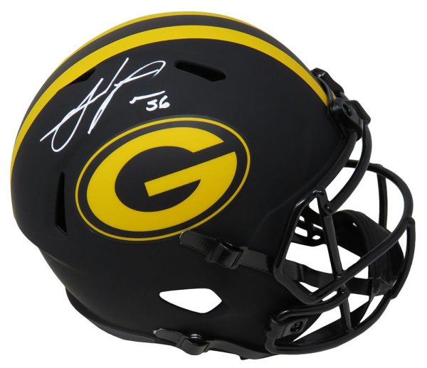 Julius Peppers Autographed Signed Green Bay Packers Eclipse Black Matte Riddell Full Size Speed Replica Helmet 