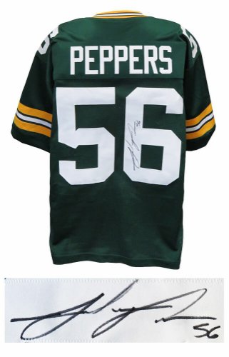 Julius Peppers Autographed Signed Green Custom Football Jersey 