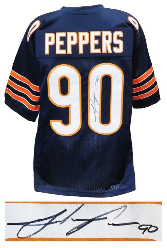Julius Peppers Autographed Signed Navy Custom Football Jersey 